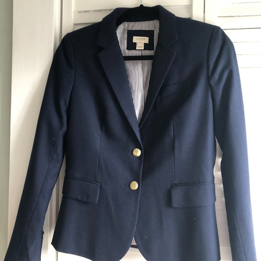 J. Crew  Navy Original Schoolboy Blazer